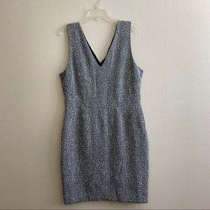 Banana Republic Factory Tweed Dress Navy & White